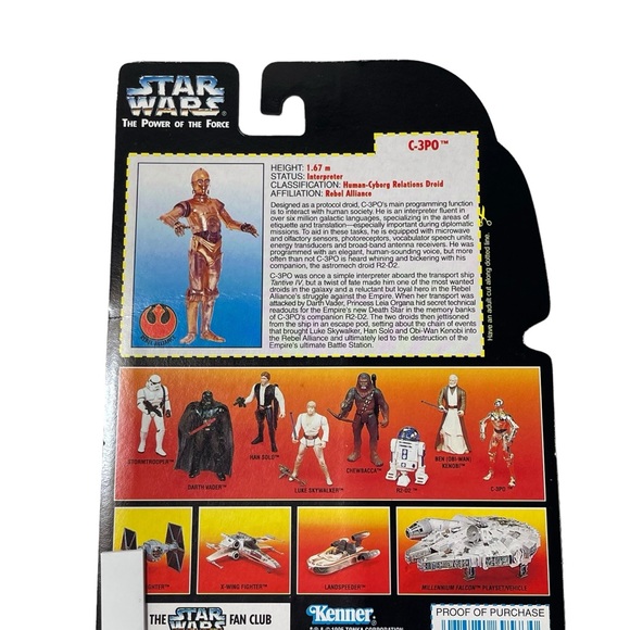 Kenner Star Wars The Power Of The Force C-3PO Realistic Metalized Body 1995 - Picture 10 of 16